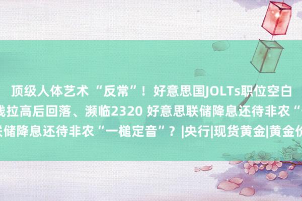 顶级人体艺术 “反常”！好意思国JOLTs职位空白降至近3年低点！金价短线拉高后回落、濒临2320 好意思联储降息还待非农“一槌定音”？|央行|现货黄金|黄金价钱|jolts